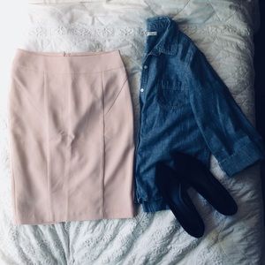 Closet Clear Out! Forever 21 Blush Pencil Skirt